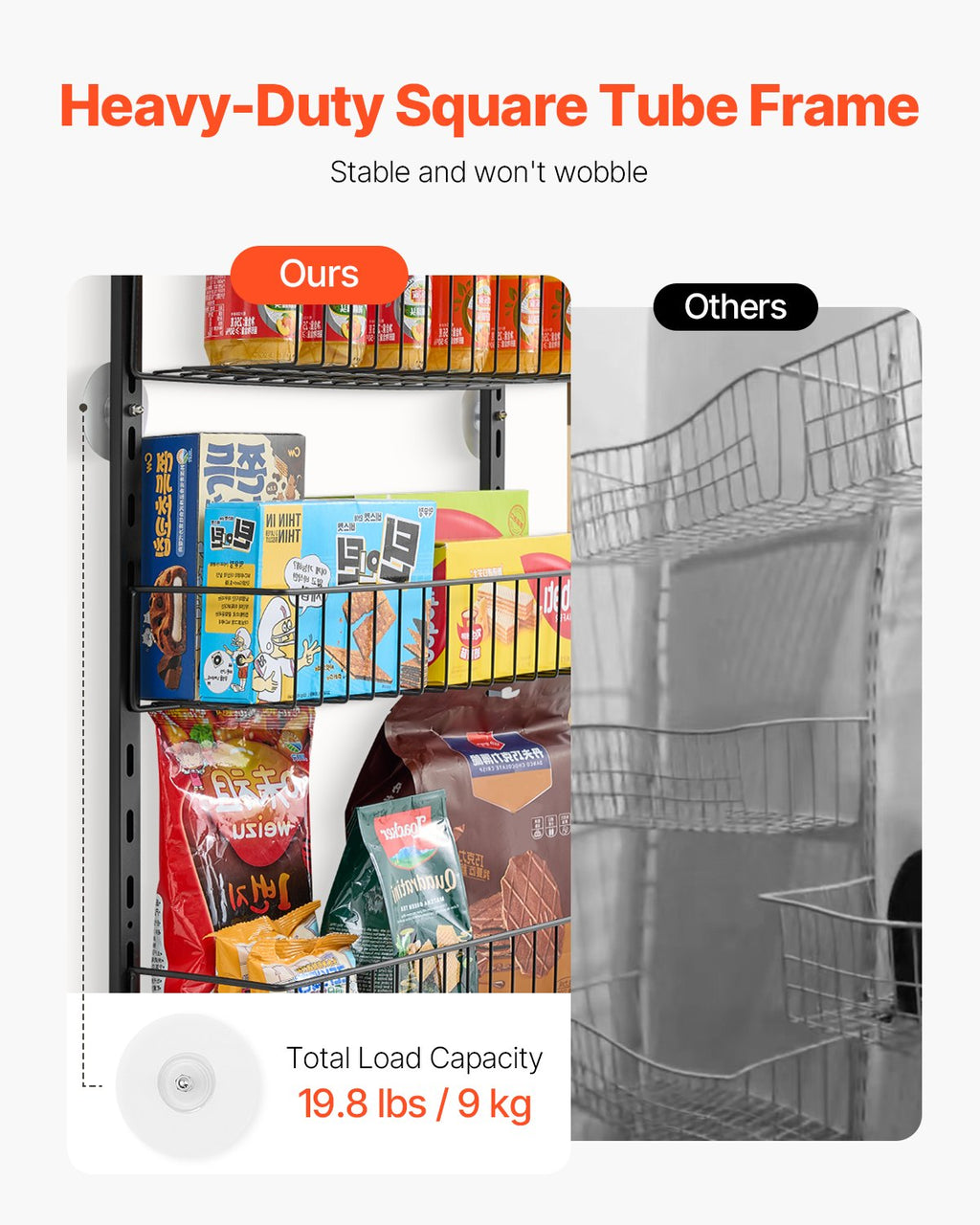 Turn Your Door Into a Pantry | 6-Tier Hanging Storage Rack
