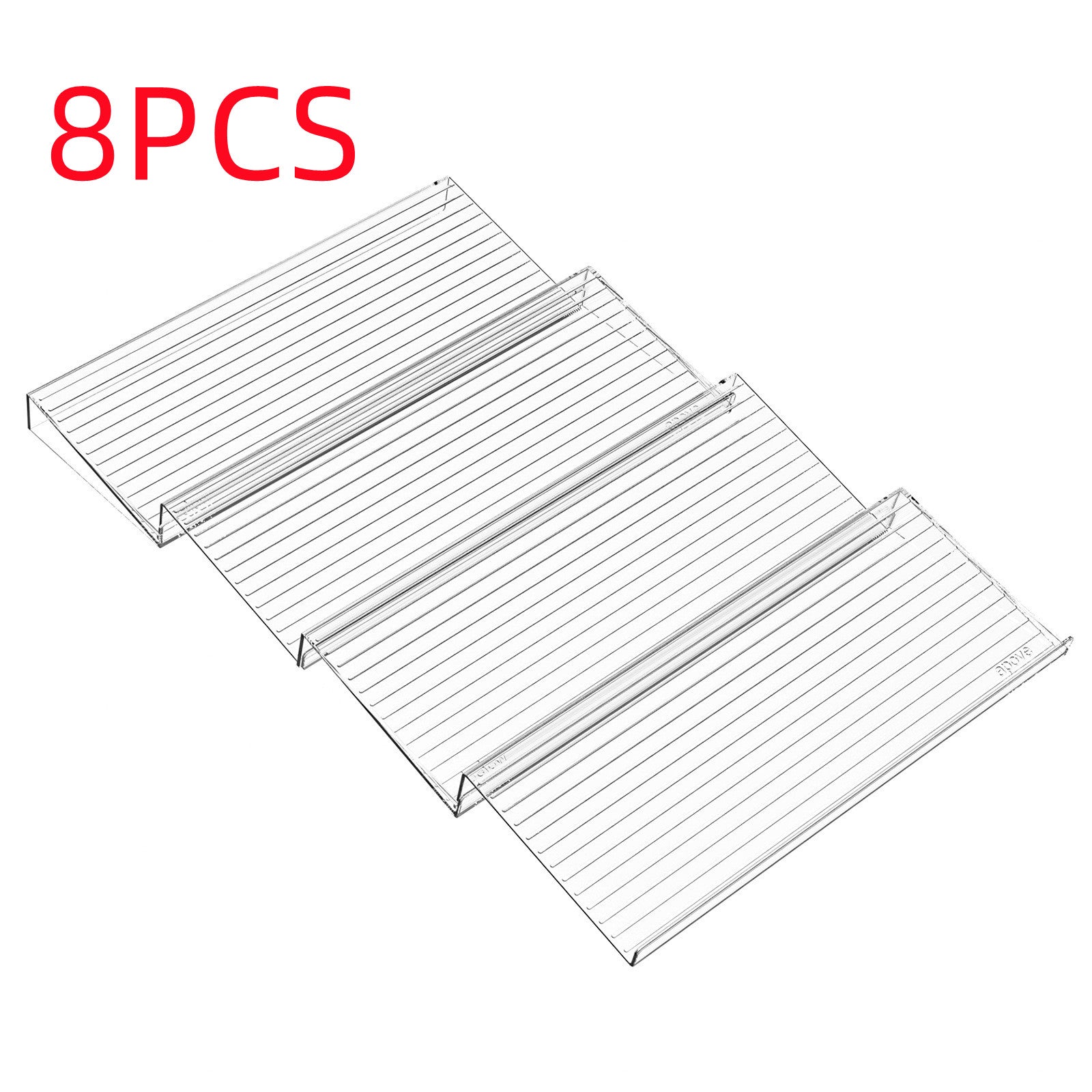 Kitchen Drawer Spice Organizer | Slim Acrylic Rack for Neat, Labeled Storage