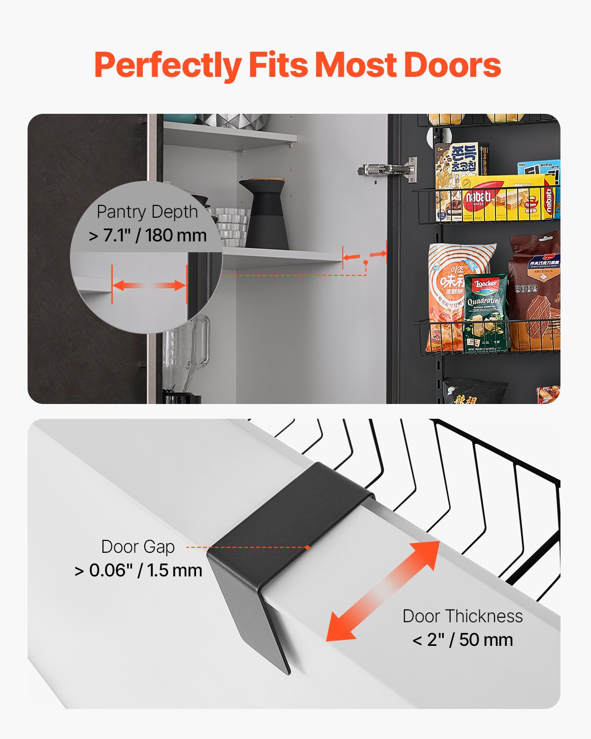 Turn Your Door Into a Pantry | 6-Tier Hanging Storage Rack