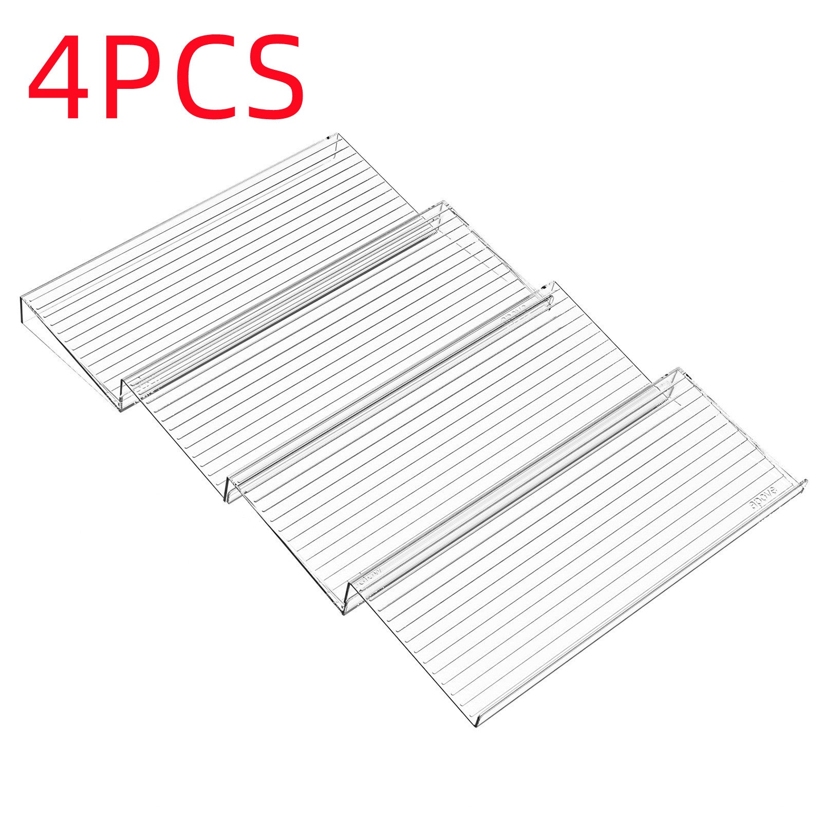 Kitchen Drawer Spice Organizer | Slim Acrylic Rack for Neat, Labeled Storage