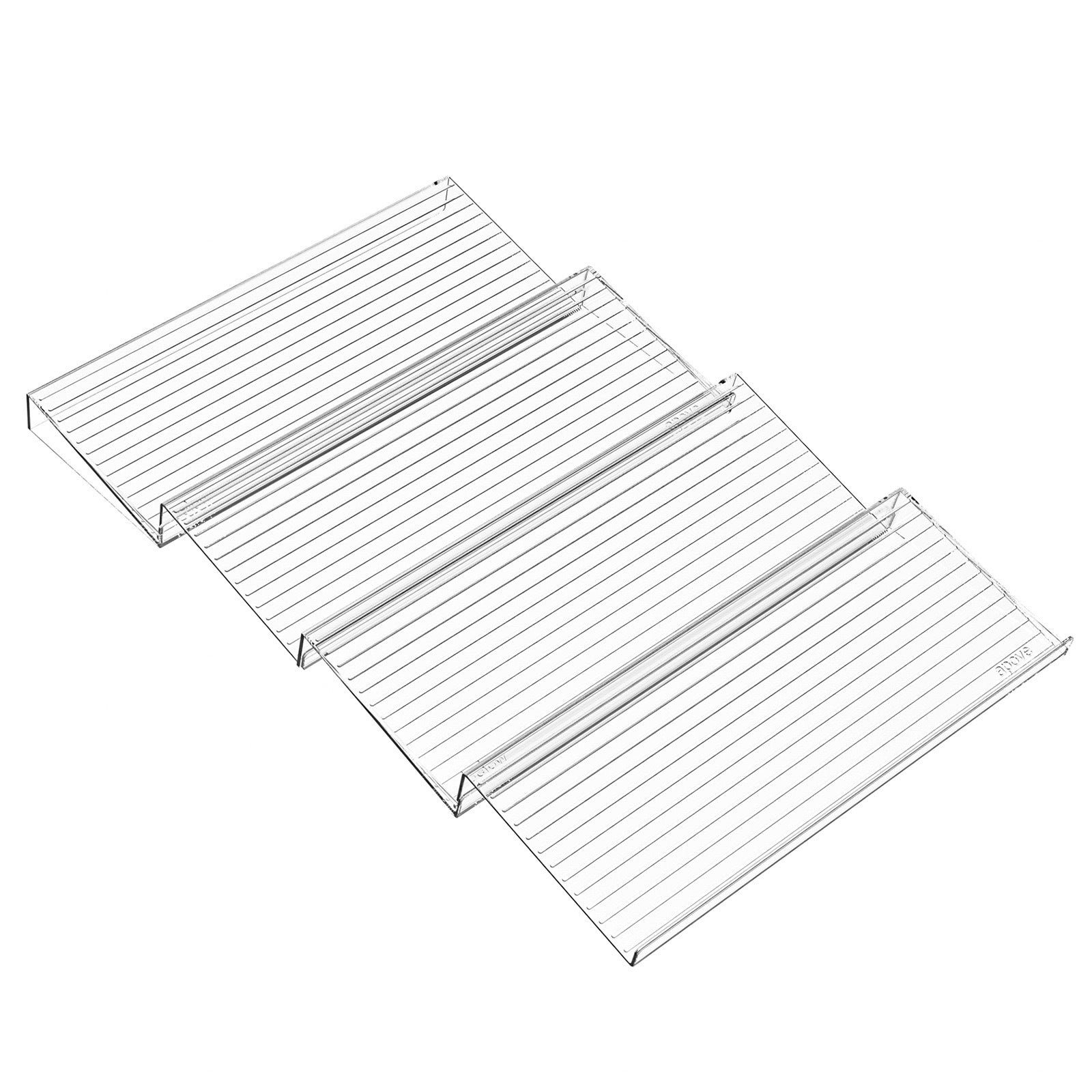 Kitchen Drawer Spice Organizer | Slim Acrylic Rack for Neat, Labeled Storage