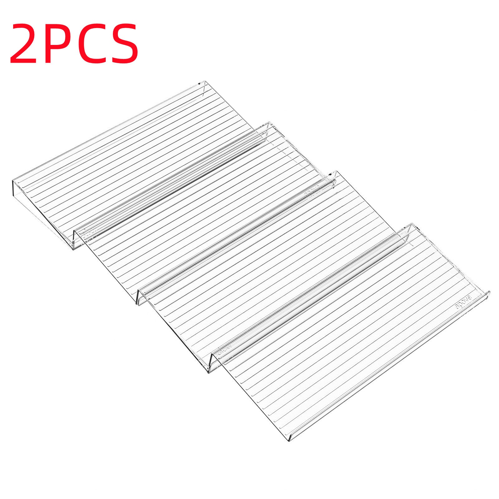 Kitchen Drawer Spice Organizer | Slim Acrylic Rack for Neat, Labeled Storage