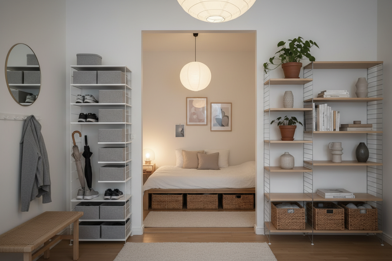 Renter-Friendly Home Organization Option 2